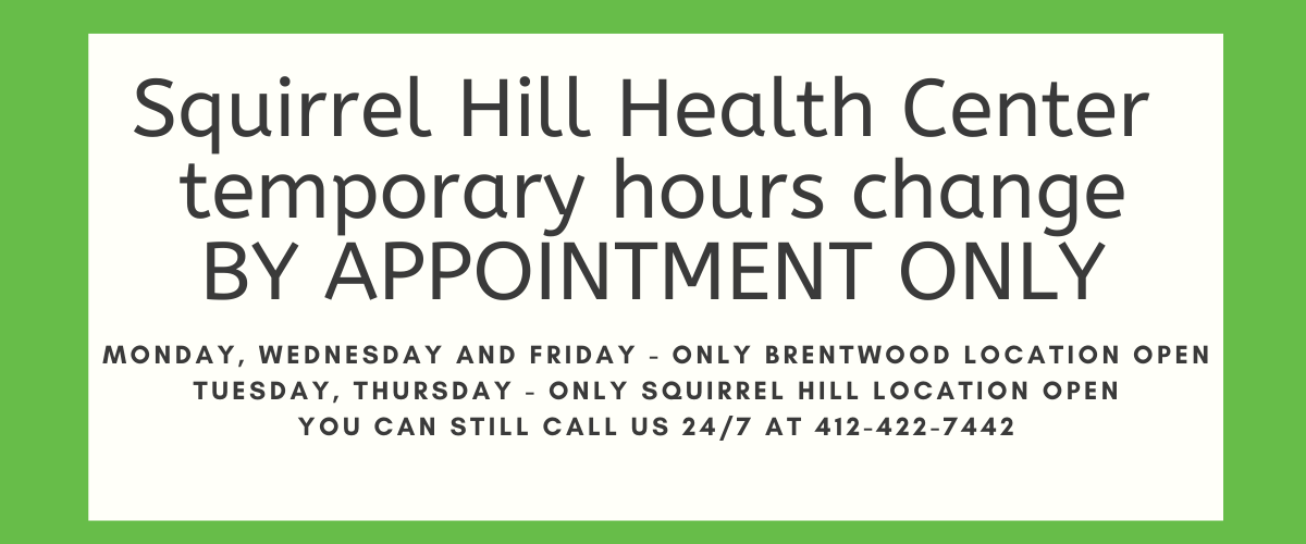 For Patients - Squirrel Hill Health Center